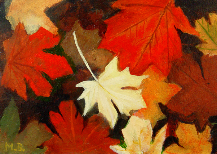 Leafs._Oil_on_panel_8x10_inches