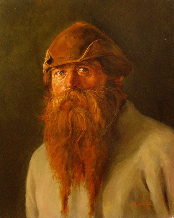Portrait_(study). Oil on panel. 16x20 inches