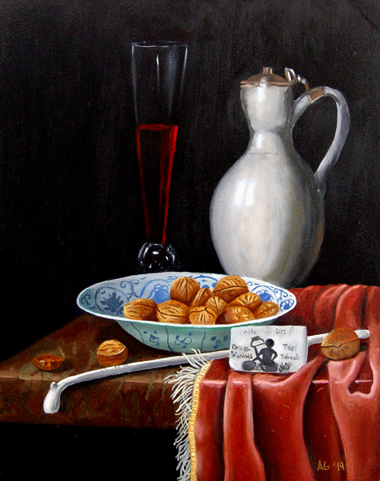 Still-life_2_(study)._Oil on panel. 11x14 inches