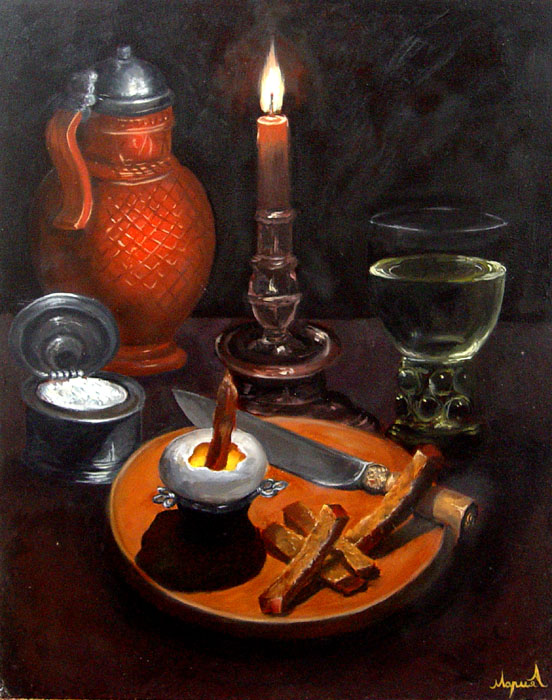 Still-life 3 (study). Oil on panel 16x20 inches