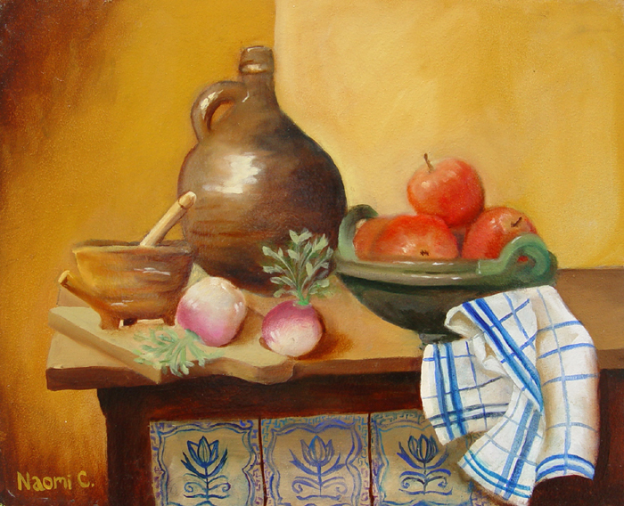 Stillife_3_(study). Oil_on_panel